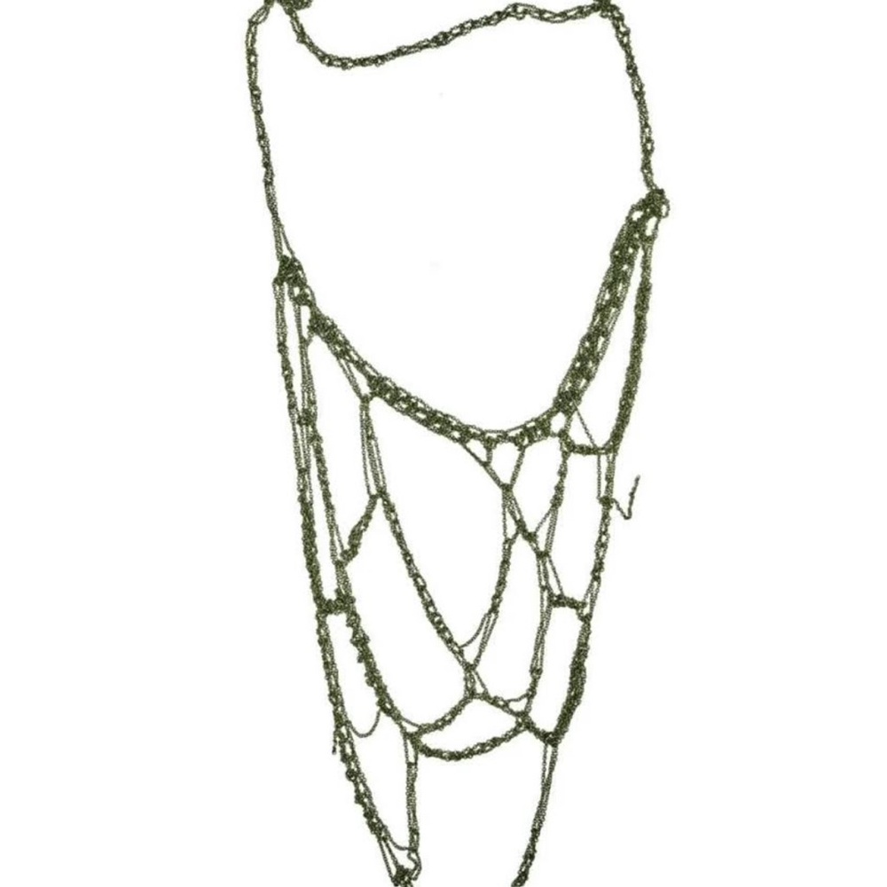 Elegant Green Chain Necklace